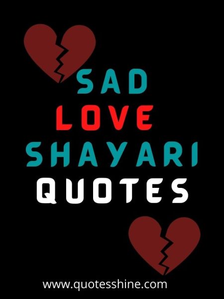 Sad shayari love quotes